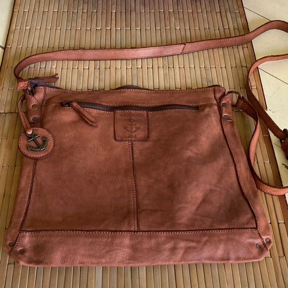 Harbour 2nd Handbags - Harbour 2nd Brown "VERA" Leather Crossbody Bag in Cognac